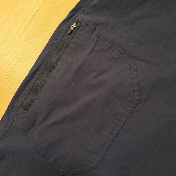 Eddie Bauer Navy Blue Fleece Lined Utility Outdoor Tech Straight Leg Pants 38×30 - Picture 4 of 11